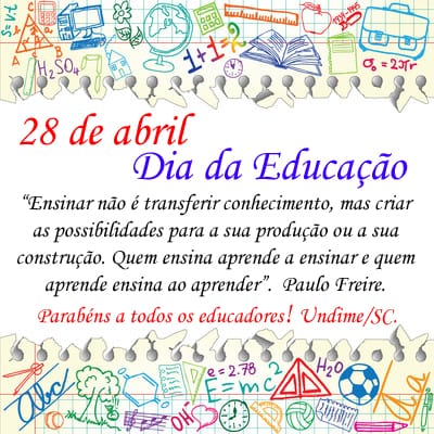 Homenagem aos profissionais da educação