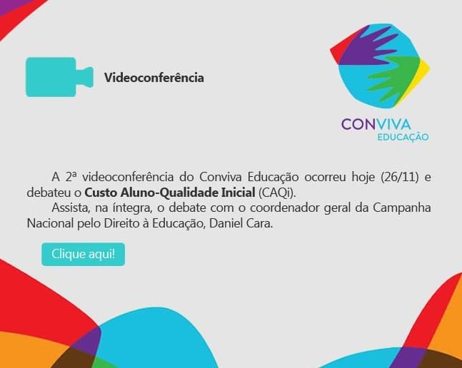 Assista ao vídeo sobre CAQi (Custo Aluno Qualidade Inicial)