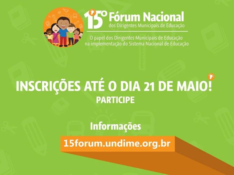 15º Fórum Nacional dos Dirigentes Municipais de Educação