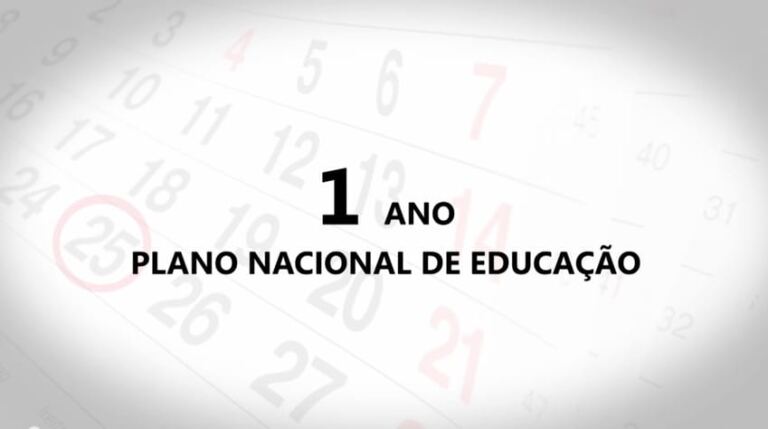 1 ano de Plano Nacional de Educação
