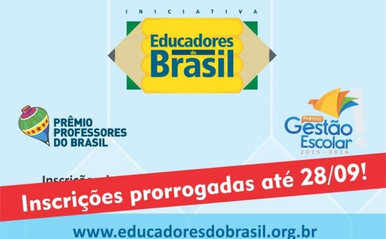 Prorrogado até 28 de setembro prazo de inscrição da Iniciativa Educadores do Brasil