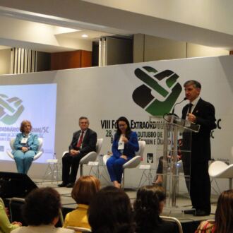 Momentos do VIII Fórum Extraordinário da Undime/SC
