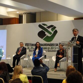 Momentos do VIII Fórum Extraordinário da Undime/SC