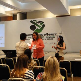Momentos do VIII Fórum Extraordinário da Undime/SC