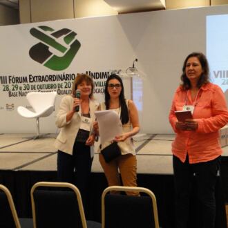 Momentos do VIII Fórum Extraordinário da Undime/SC