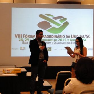 Momentos do VIII Fórum Extraordinário da Undime/SC