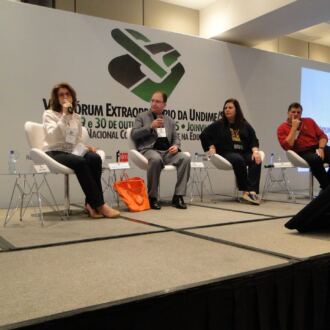 Momentos do VIII Fórum Extraordinário da Undime/SC
