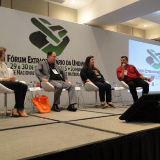 Momentos do VIII Fórum Extraordinário da Undime/SC