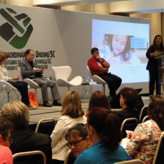 Momentos do VIII Fórum Extraordinário da Undime/SC