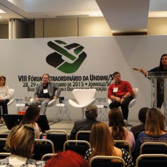 Momentos do VIII Fórum Extraordinário da Undime/SC