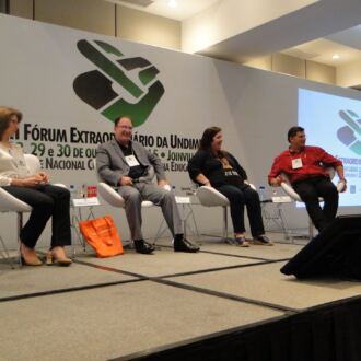 Momentos do VIII Fórum Extraordinário da Undime/SC