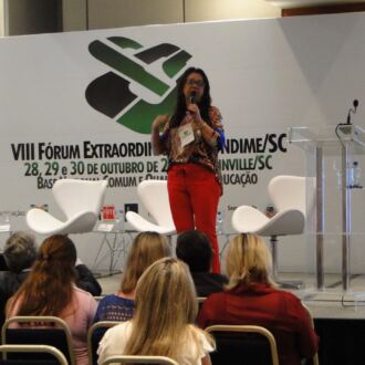 Momentos do VIII Fórum Extraordinário da Undime/SC