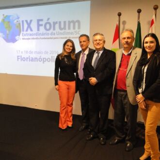 Fotos do IX Fórum Extraordinário da Undime/SC – 17 e 18 de maio de 2016