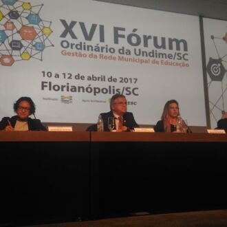 Fotos do XVI Fórum Ordinário da Undime/SC – Com eleição da Diretoria Executiva 2017/2019