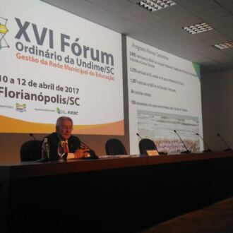 Fotos do XVI Fórum Ordinário da Undime/SC – Com eleição da Diretoria Executiva 2017/2019