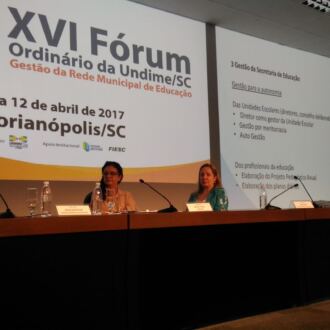 Fotos do XVI Fórum Ordinário da Undime/SC – Com eleição da Diretoria Executiva 2017/2019