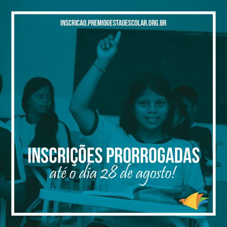 Prêmio Gestão Escolar: Inscrições Prorrogadas