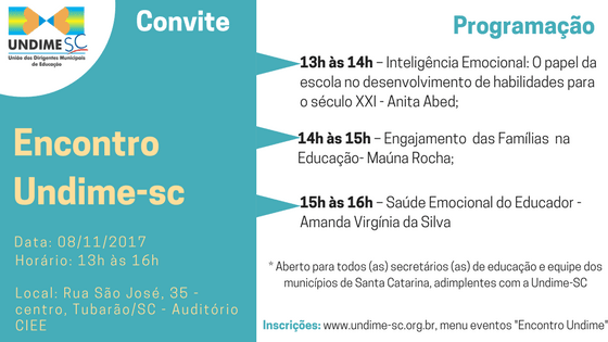 Encontro Regional da Undime-SC