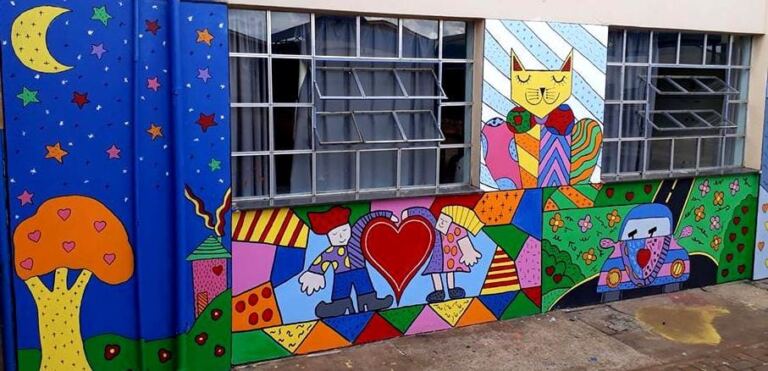 Escola Municipal de Xanxerê estimula a criatividade dos alunos, por meio do Projeto Pintando o Sete