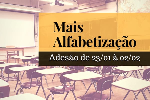 Adesão ao Mais Alfabetização pode ser realizada a partir desta terça-feira (23)