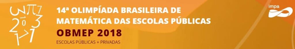Banner OBMEP 2018