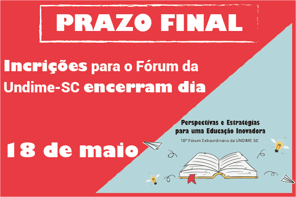 Últimos dias de inscrição para o Fórum da Undime Santa Catarina