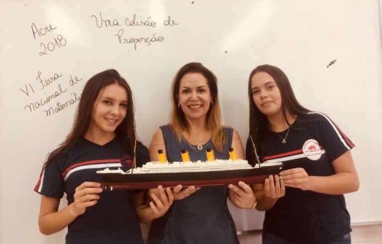Titanic leva para o Acre alunas e professora da rede municipal de Florianópolis