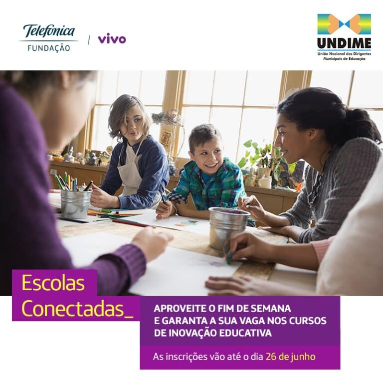Em parceria com a Undime, Fundação Telefônica Vivo oferta vagas para cursos online