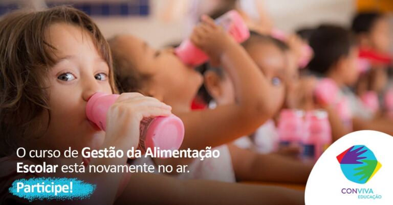 Conviva Educação oferece curso gratuito sobre Gestão da Alimentação Escolar