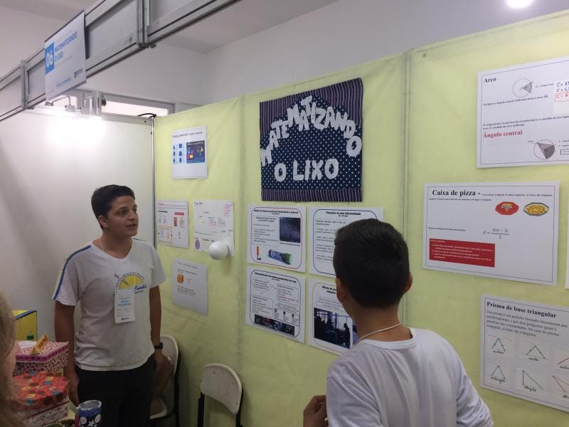 Feira de Ciência na capital, incentiva alunos a aprenderem matemática de formas diferenciadas