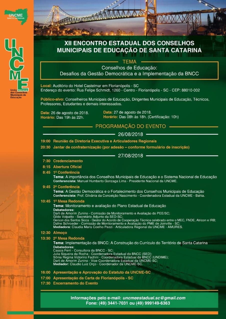 Encontro Estadual dos Conselhos Municipais de Educação discute Implementação da BNCC
