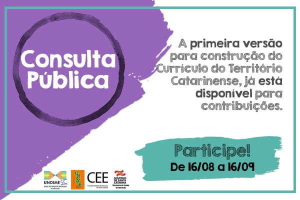 Participe da Consulta Pública para construção do Currículo do Território Catarinense