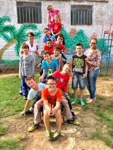 Turma do 4º ano da Escola do Campo de Santa Bárbara de Cima.
