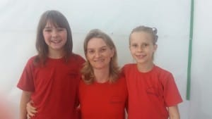 Alunas Nicoli Costa Ragnini e Olivia Gross Costa Ornieski, da Escola do Campo Pedro Gross Filho.
