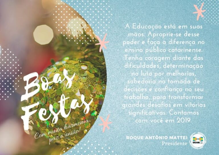 UNDIME-SC deseja a todos boas festas!