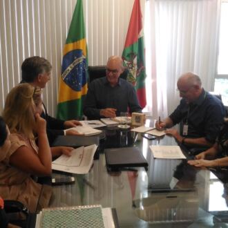 Undime-SC se reúne com o secretário de Estado para estabelecer regime de colaboração entre as entidades educacionais