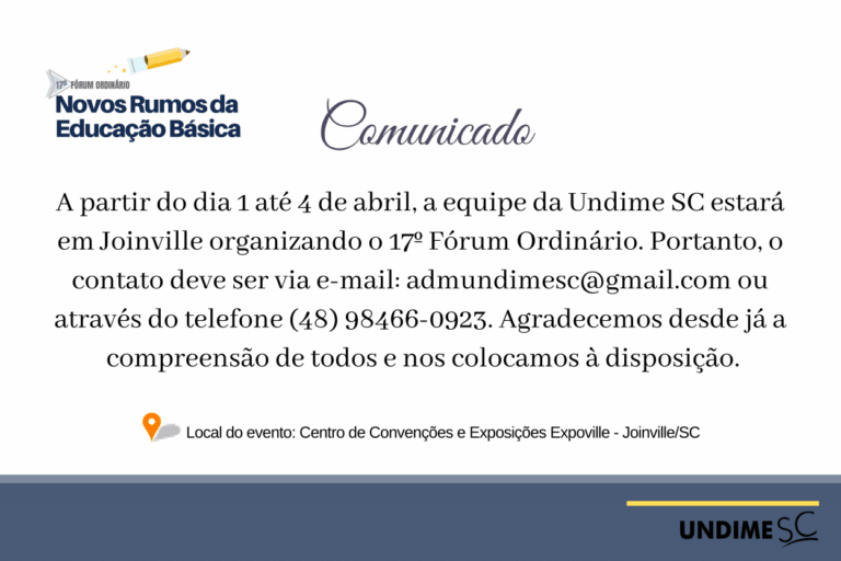 Comunicado UndimeSC