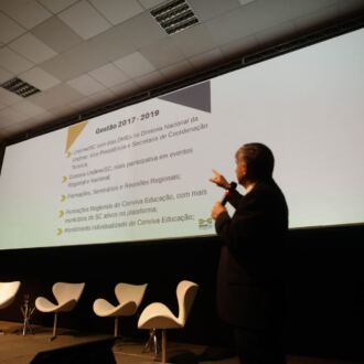 Cobertura do segundo dia do 17º Fórum Ordinário da Undime-SC, em Joinville