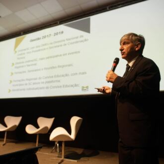 Cobertura do segundo dia do 17º Fórum Ordinário da Undime-SC, em Joinville