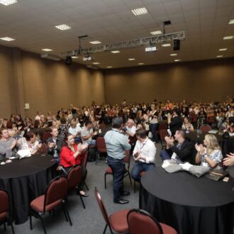 Cobertura do segundo dia do 17º Fórum Ordinário da Undime-SC, em Joinville