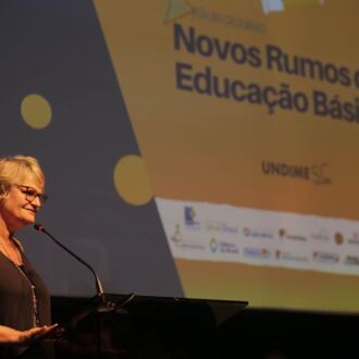 Cobertura do primeiro dia do 17º Fórum Ordinário da Undime-SC, em Joinville