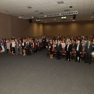 Cobertura do primeiro dia do 17º Fórum Ordinário da Undime-SC, em Joinville