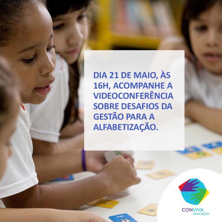 Conviva realiza videoconferência sobre os desafios da gestão para a alfabetização