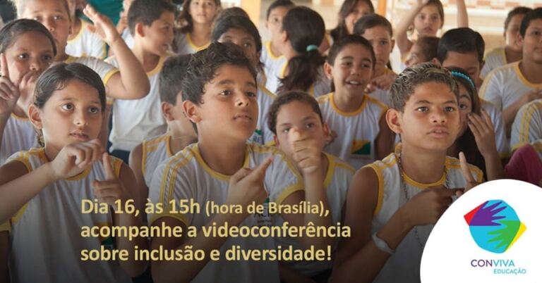 Conviva Educação em videoconferência sobre inclusão e diversidade