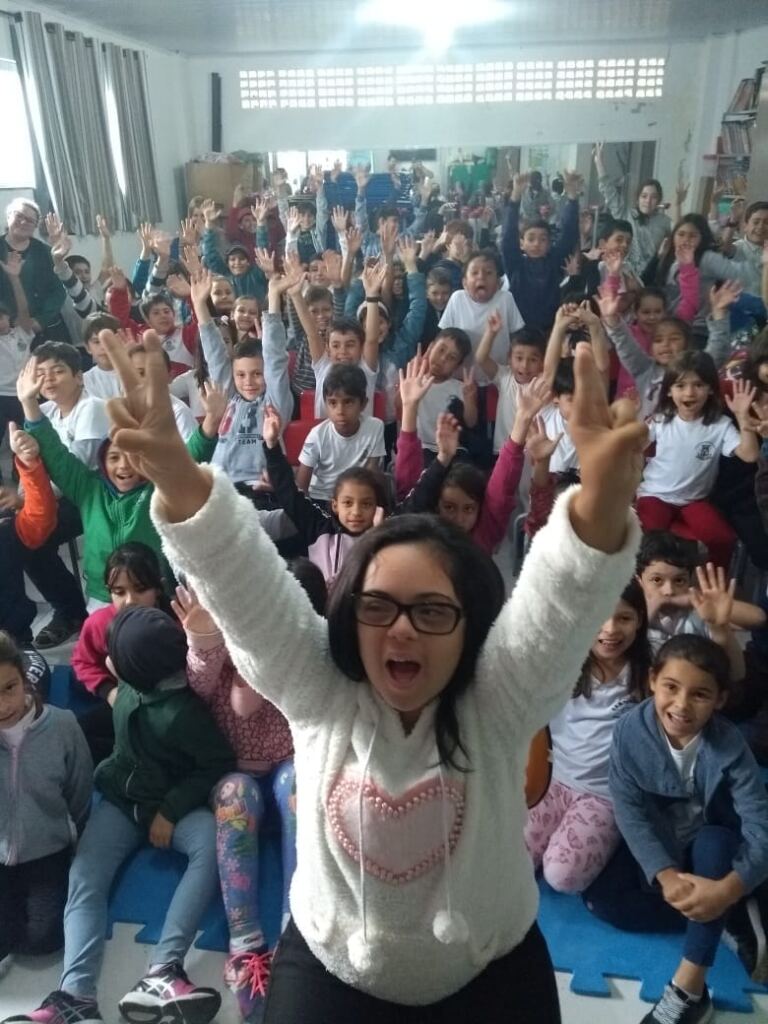 Síndrome de Down é tema de conversa com alunos da rede municipal de Porto Belo