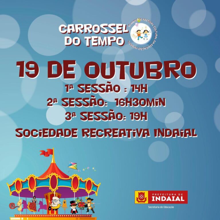 X Festival Cultural da Educação Infantil de Indaial é neste sábado (19)