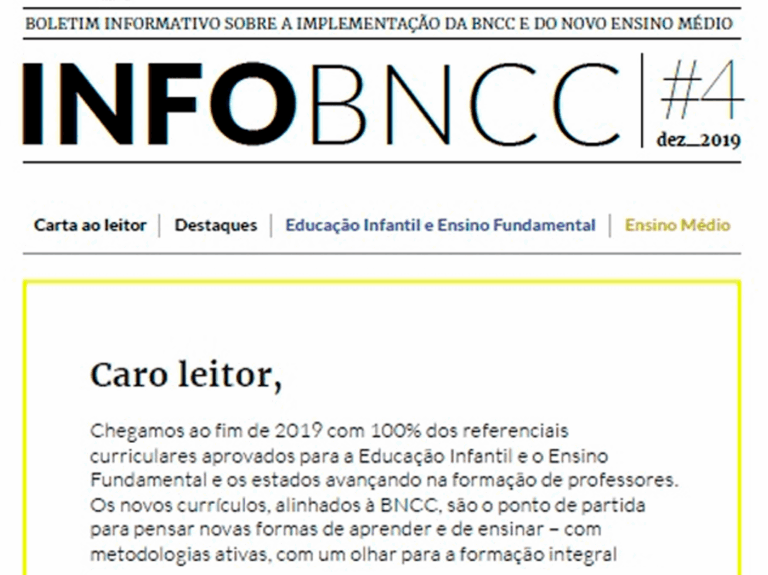 Confira a 4ª Edição do boletim InfoBNCC