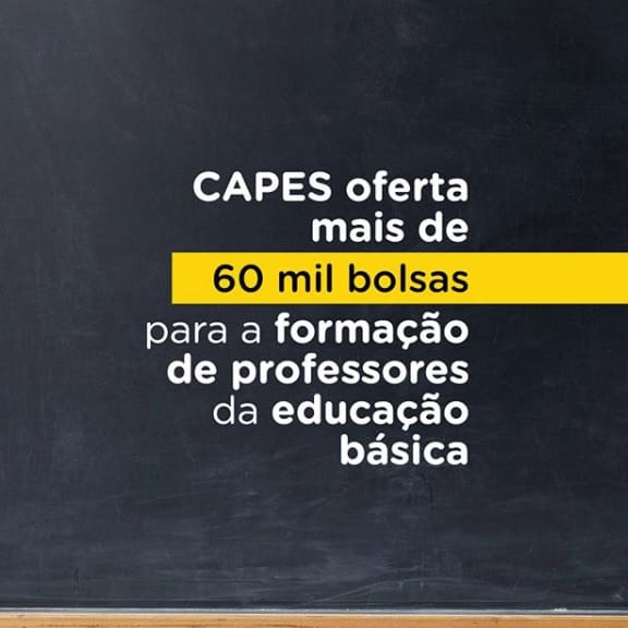 Capes oferta mais de 60 mil bolsas para a formação de professores