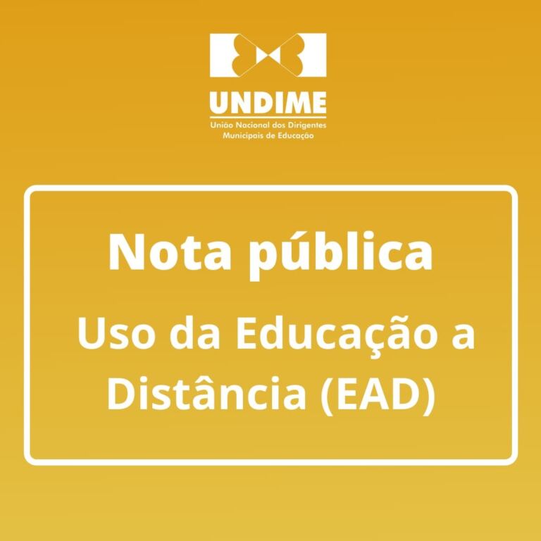 Nota pública – Uso da Educação a Distância (EAD)