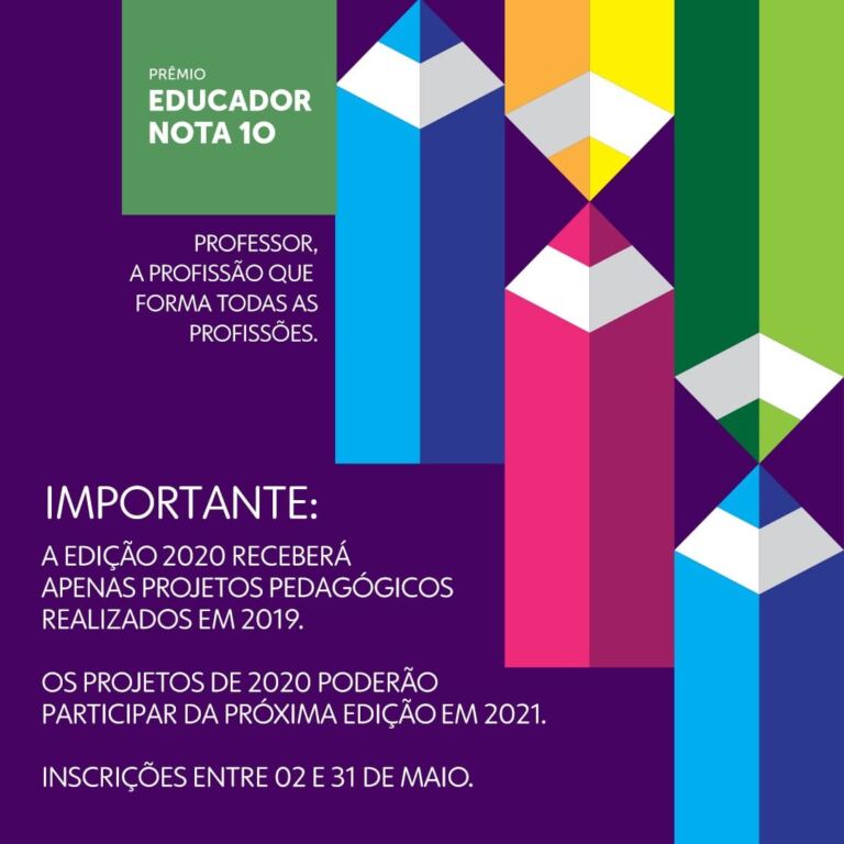 Esclarecimento sobre o Prêmio Educador Nota 10 e a Covid-19 no Brasil